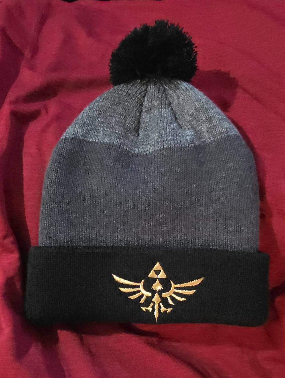 Official Nintendo Legend of Zelda Skyward Sword Embroidered Pom Beanie Hat